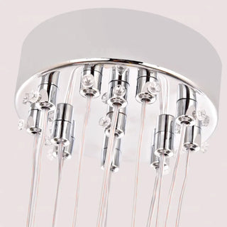 ZOWALA - White Resin Bubble Multi-Light Chandelier Image - 7