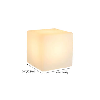 ZOWALA - Modern White Cube LED Floor Lamp with Foot Switch Image - 12