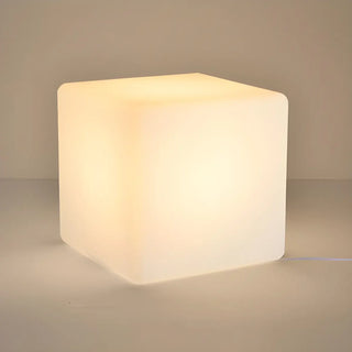 ZOWALA - Modern White Cube LED Floor Lamp with Foot Switch Image - 7