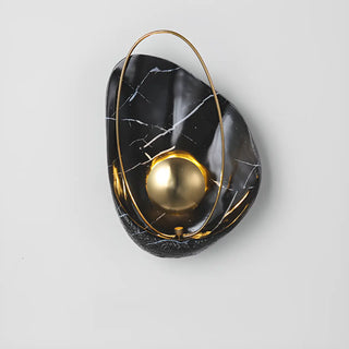 Artistic Resin Shade Black Geometric Metal Wall Lamp Zawala Image - 13