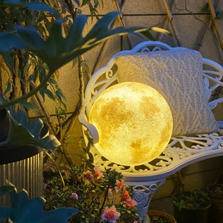 Modern White Moon Sphere Floor Lamp with Rocker Switch Zawala Image - 6
