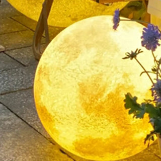 Modern White Moon Sphere Floor Lamp with Rocker Switch Zawala Image - 9