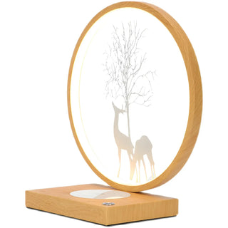 Stylish Creative Deer Silhouette Circle Table Lamp Zawala Image - 8