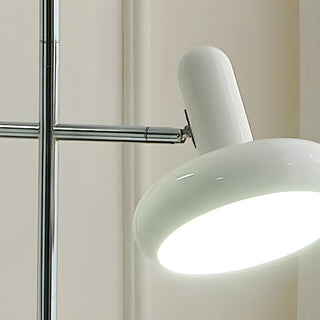 Adjustable 2-Light White Cone Modern Floor Lamp Zawala Image - 4