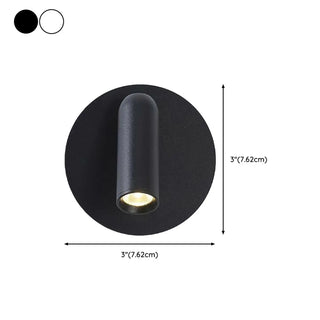 Adjustable Round and Cylindrical LED Wall Sconce Zawala #size