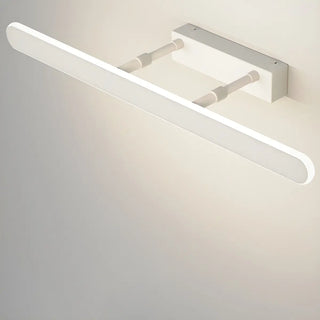 White Modern Rectangular Wall Bathroom Vanity Light Zawala Image - 10