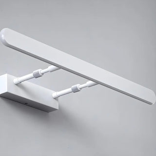 White Modern Rectangular Wall Bathroom Vanity Light Zawala Image - 12
