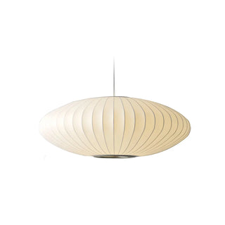 ZOWALA - Modern White Silk Oval Dining Room Pendant Light Image - 7