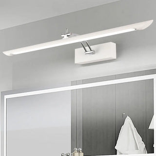 Adjustable White Rectangle Metal LED Vanity Light Zawala Image - 1