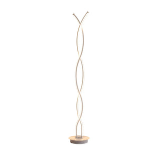 Modern LED Bedroom White Spiral Acrylic Floor Lamp Zawala Image - 9
