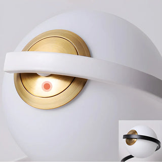 Minimalist Spiral Base White Glass Globe Table Lamp Zawala Image - 12