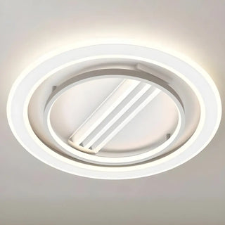 Modern Square Acrylic White LED Bladeless Ceiling Fan Light Zawala Image - 13