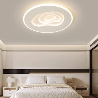 Living Room White Rectangular LED Flush Mount Light Zawala Image - 2