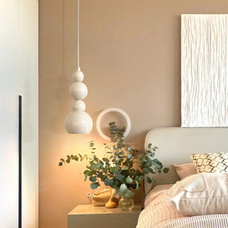 ZOWALA - Modern Stacked Globe Metal Bedroom Pendant Light Image - 1