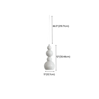 ZOWALA - Modern Stacked Globe Metal Bedroom Pendant Light #size