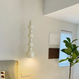 ZOWALA - Modern Stacked Globe Metal Bedroom Pendant Light Image - 3
