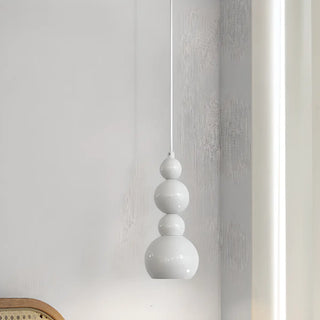 ZOWALA - Modern Stacked Globe Metal Bedroom Pendant Light Image - 4