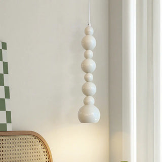 ZOWALA - Modern Stacked Globe Metal Bedroom Pendant Light Image - 6