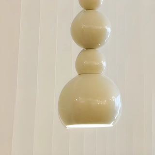 ZOWALA - Modern Stacked Globe Metal Bedroom Pendant Light Image - 7