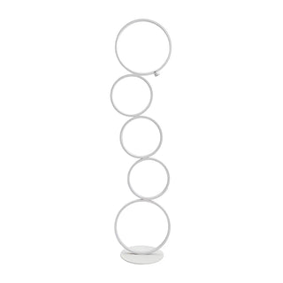 Artistic Modern Stacked Ring LED Bedside Floor Lamp Zawala Image - 12