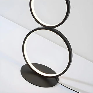 Artistic Modern Stacked Ring LED Bedside Floor Lamp Zawala Image - 6