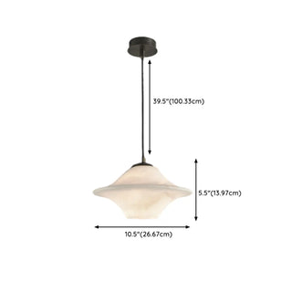 ZOWALA - Modern White Schoolhouse Pendant Light with Bi-pin Image - 10