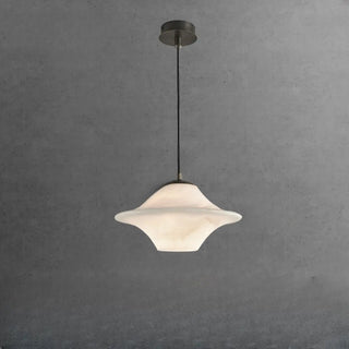 ZOWALA - Modern White Schoolhouse Pendant Light with Bi-pin Image - 5