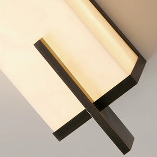 Minimalist Marble Texture Gold Geometric Wall Sconce Zawala Image - 10