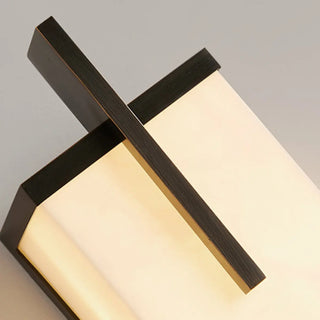Minimalist Marble Texture Gold Geometric Wall Sconce Zawala Image - 12