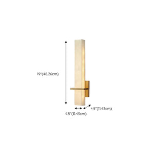 Minimalist Marble Texture Gold Geometric Wall Sconce Zawala Image - 16