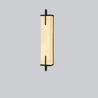 Minimalist Marble Texture Gold Geometric Wall Sconce Zawala Image - 5