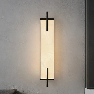 Minimalist Marble Texture Gold Geometric Wall Sconce Zawala Image - 7