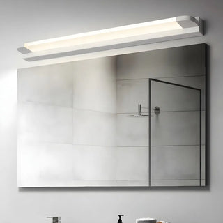 White Modern Straight Integrated LED Vanity Light Zawala Image - 1