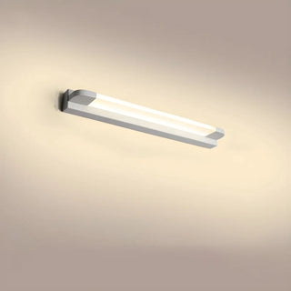 White Modern Straight Integrated LED Vanity Light Zawala Image - 11