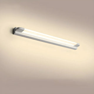 White Modern Straight Integrated LED Vanity Light Zawala Image - 18
