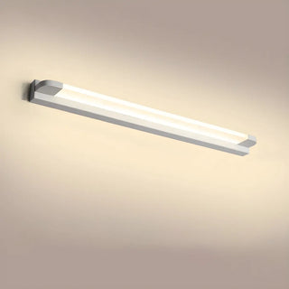 White Modern Straight Integrated LED Vanity Light Zawala Image - 22