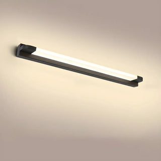 White Modern Straight Integrated LED Vanity Light Zawala Image - 24