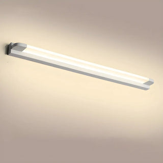 White Modern Straight Integrated LED Vanity Light Zawala Image - 26