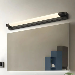 White Modern Straight Integrated LED Vanity Light Zawala Image - 3