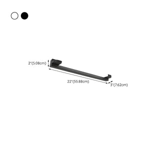 White Modern Straight Integrated LED Vanity Light Zawala Image - 30
