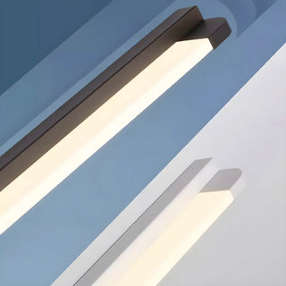 White Modern Straight Integrated LED Vanity Light Zawala Image - 7