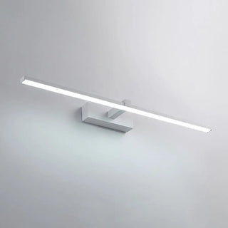 Simple White Rectangular LED Bathroom Vanity Light Zawala Image - 8