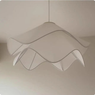 Organic Modern Round Restaurant Pendant Light White Zawala Image - 10