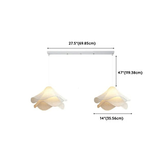Organic Modern Round Restaurant Pendant Light White Zawala Image - 15