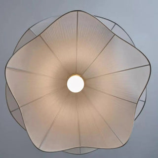 Organic Modern Round Restaurant Pendant Light White Zawala Image - 9
