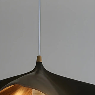 ZOWALA - Modern White Bedroom Geometric Metal Pendant Light Image - 10