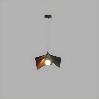 ZOWALA - Modern White Bedroom Geometric Metal Pendant Light Image - 6