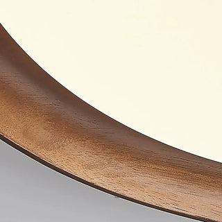 ZOWALA - Modern Wood Circle LED Flush Mount Light Image - 22