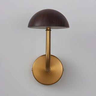 Modern Wooden Dome Metal LED Wall Sconce Light Zawala Image - 7