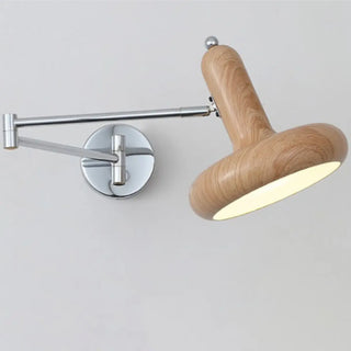 Unique Adjustable Round Metal Swing Arm Wall Sconce Zawala Image - 10